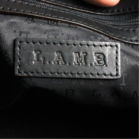 Y2K L.A.M.B Gwen Stefani Leather Croc Pattern Luxury Designer Handbag - Picture 7 of 16